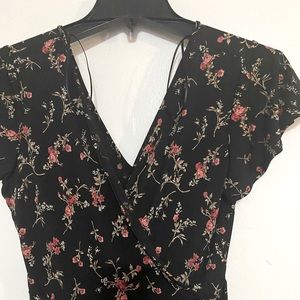 Black and floral dress